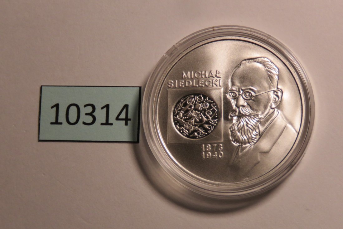  10314 Polen 2001 - 10 zt - Siedlecki - SILBER   