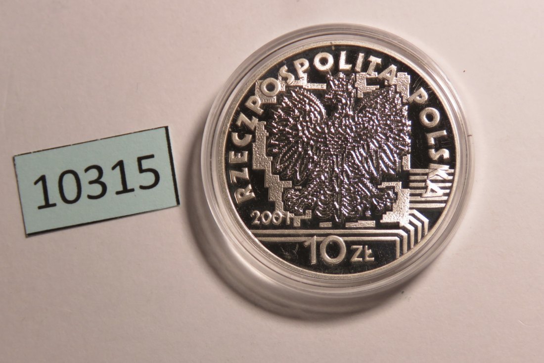  10315 Polen 2001 - 10 zt - Jahr 2001 - SILBER   