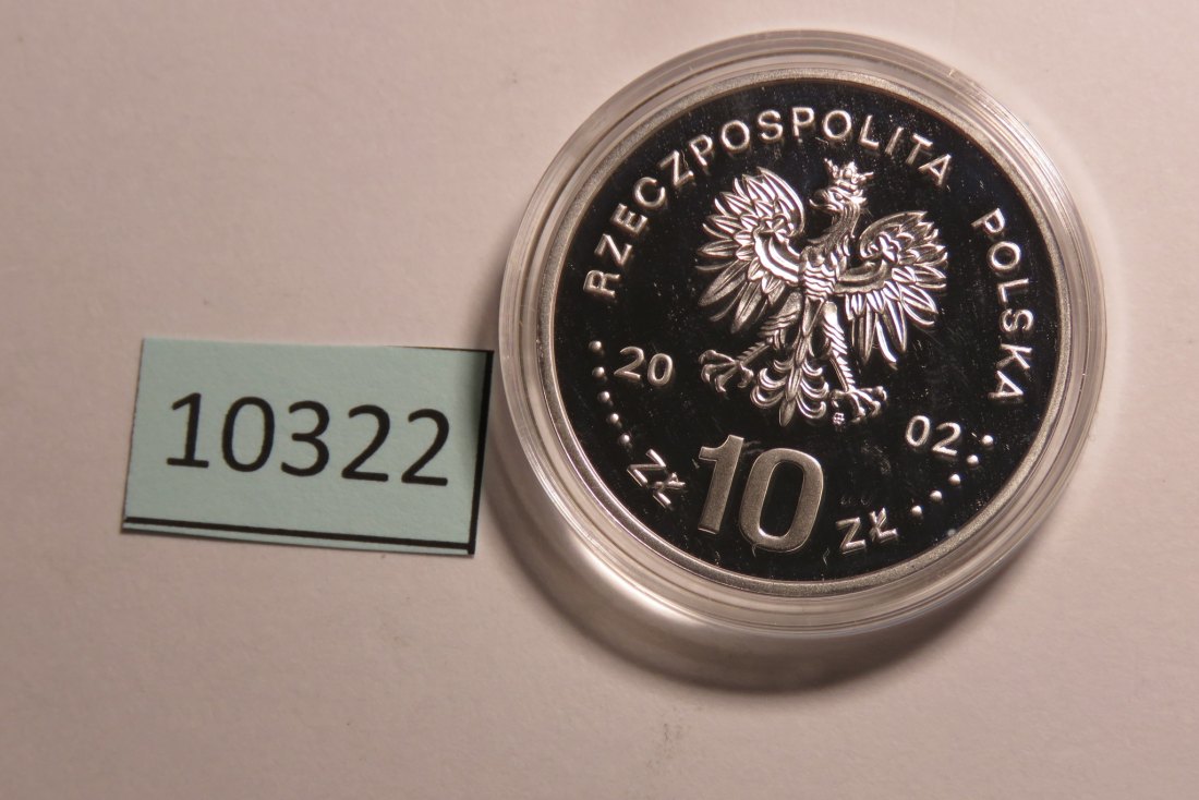  10322 Polen 2002 - 10 zt - August II Mocny - SILBER   