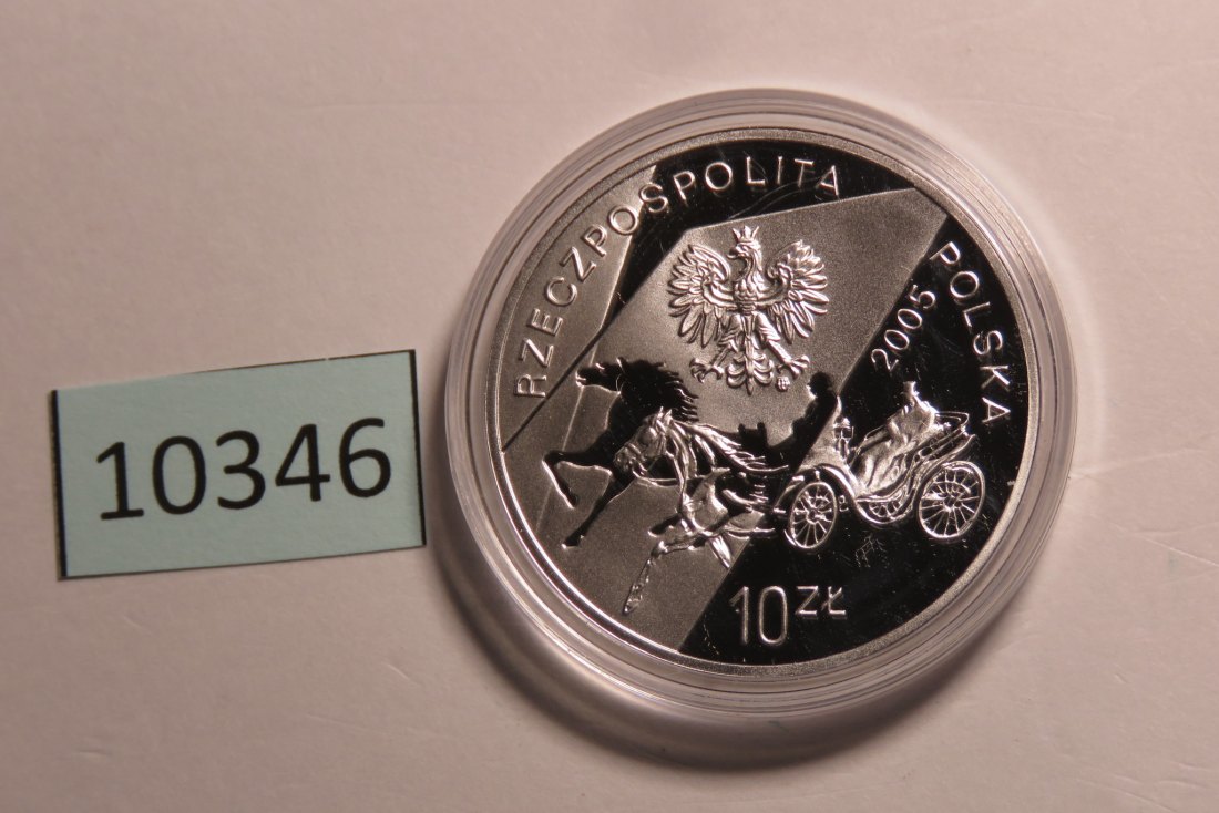  10346 Polen 2005 - 10 zt - Konstanty Ildefons Galczynski  - SILBER mit Farbe   