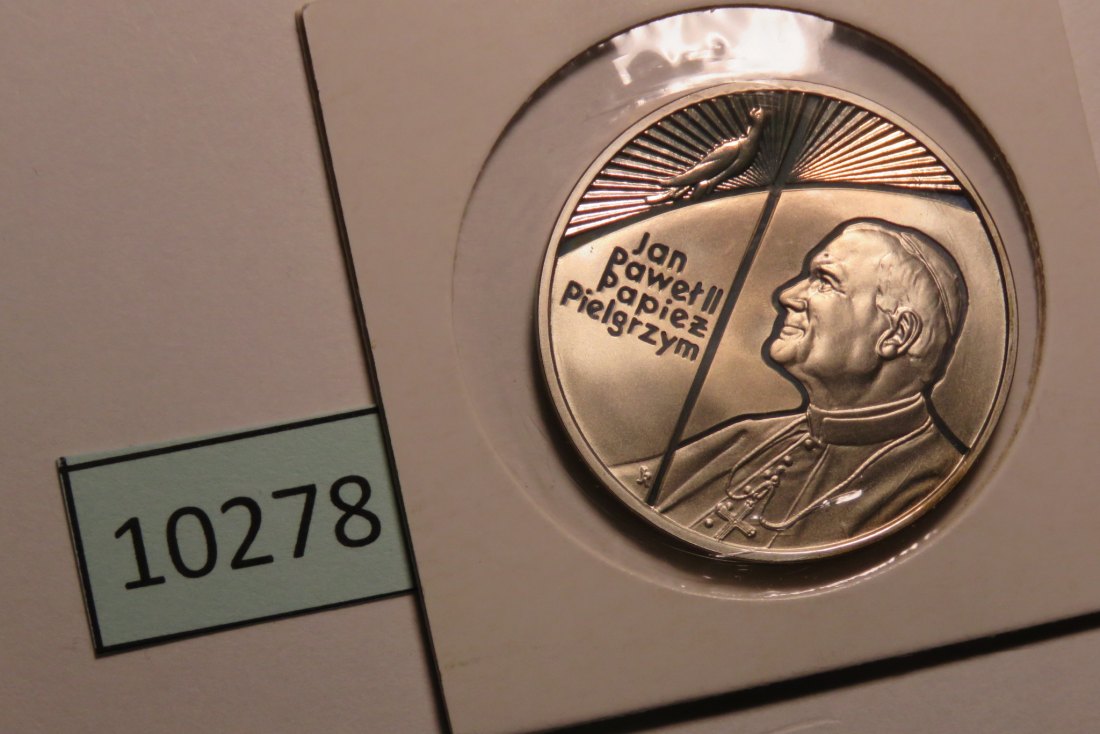  10278 Polen 1999 - 10 zt - Papst Joh. Paul II - SILBER   