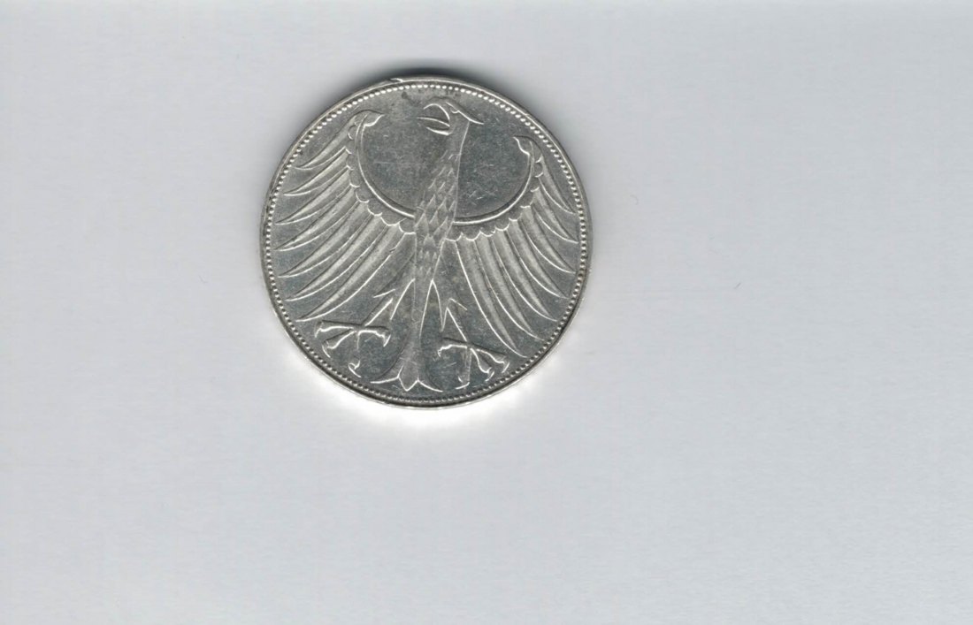  5 Mark 1971 G silber 7g fein BRD Deutschland Spittalgold9800 (4601   