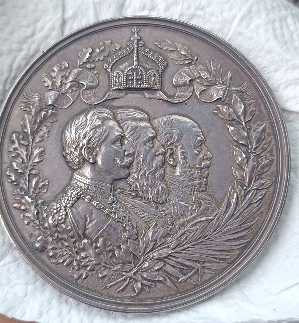  BRANDENBURG-PREUSSEN  PREUSSEN, KÖNIGREICH – 1894 Silbermedaille   