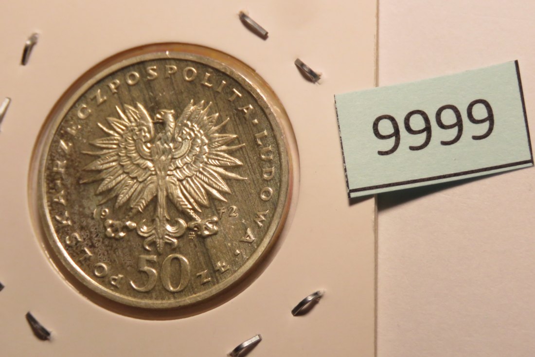  9999 Polen 1972 - 50 zt - Chopin - SILBER   