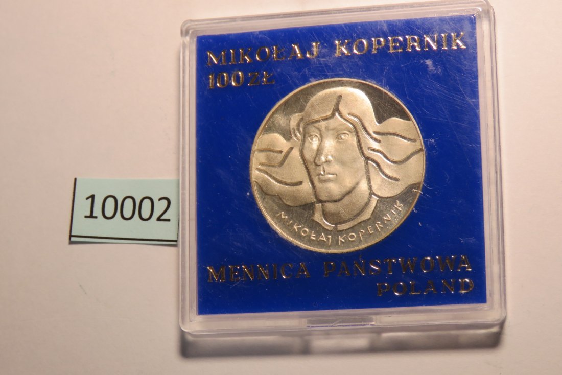  10002 Polen 1974 - 100 zt - Kopernikus - SILBER   