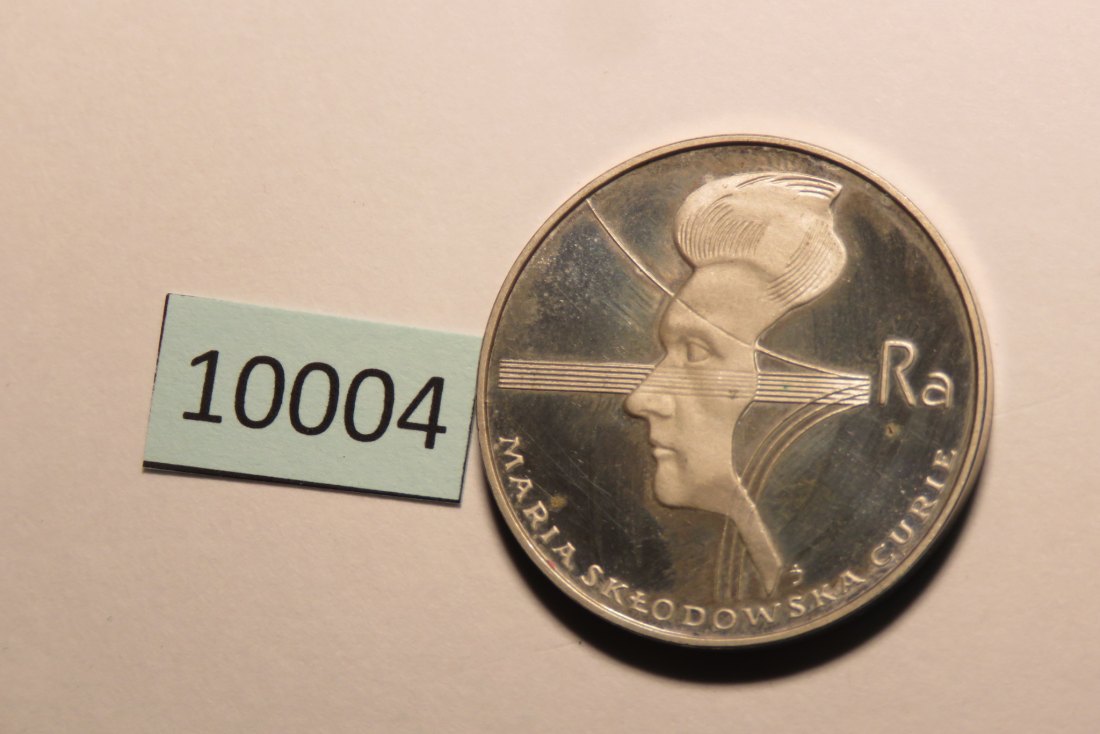  10004 Polen 1974 - 100 zt - Marie Curie - SILBER   