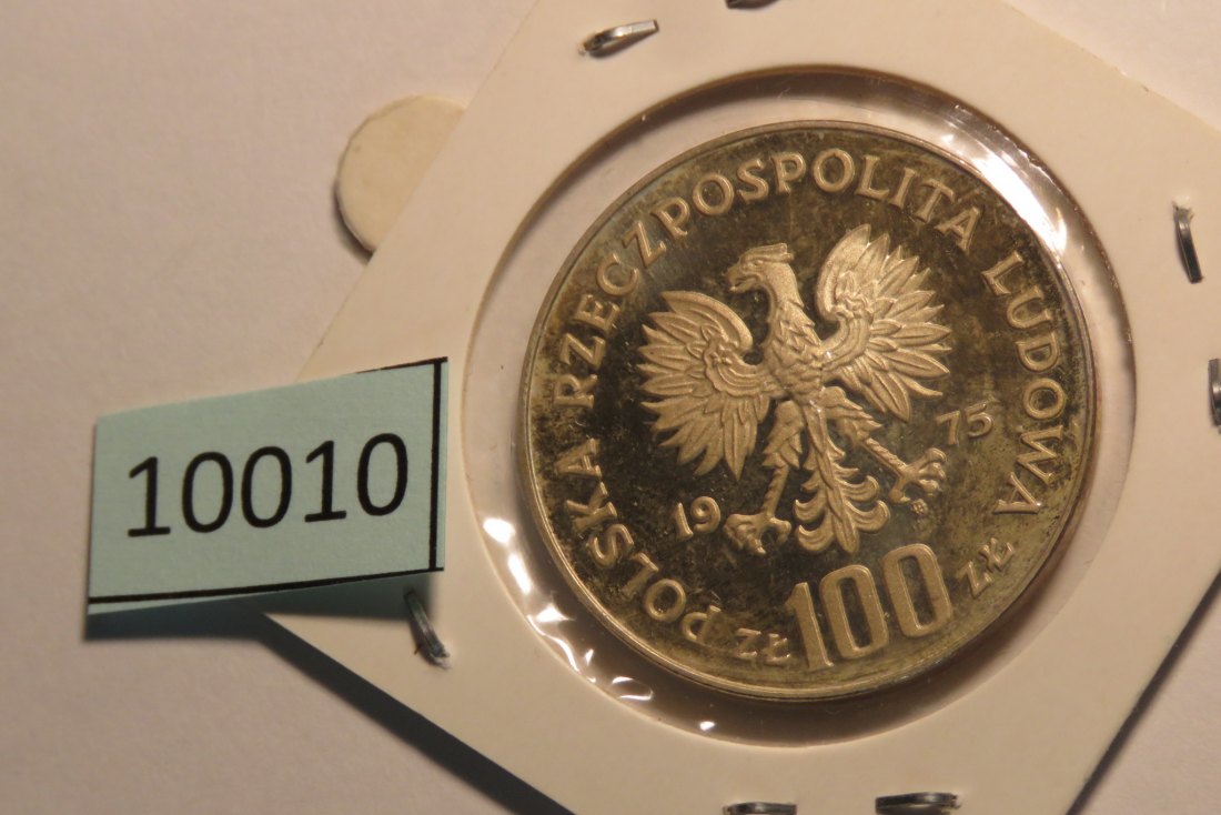  10010 Polen 1975 - 100 zt - Königsschloß Warschau - SILBER   