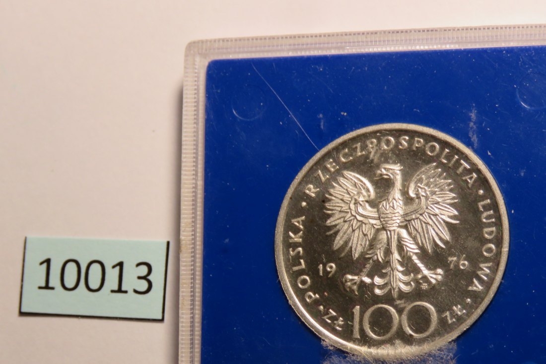  10013 Polen 1976 - 100 zt - Kocziuszko - SILBER   