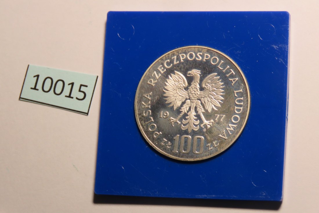  10015 Polen 1977 - 100 zt - Reymont - SILBER   