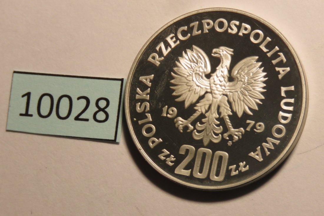  10028 Polen 1979 - 200 zt - Mieszko I. - SILBER   