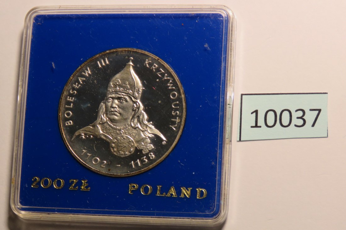 10037 Polen 1982 - 200 zt - Boleslaw III. - SILBER