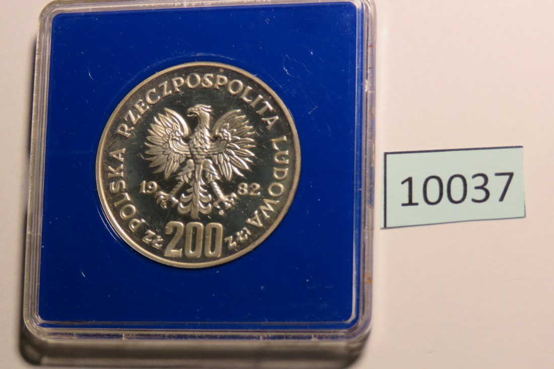  10037 Polen 1982 - 200 zt - Boleslaw III. - SILBER   