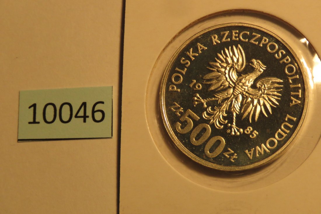  10046 Polen 1985 - 500 zt - Przemyslaw II. - SILBER   