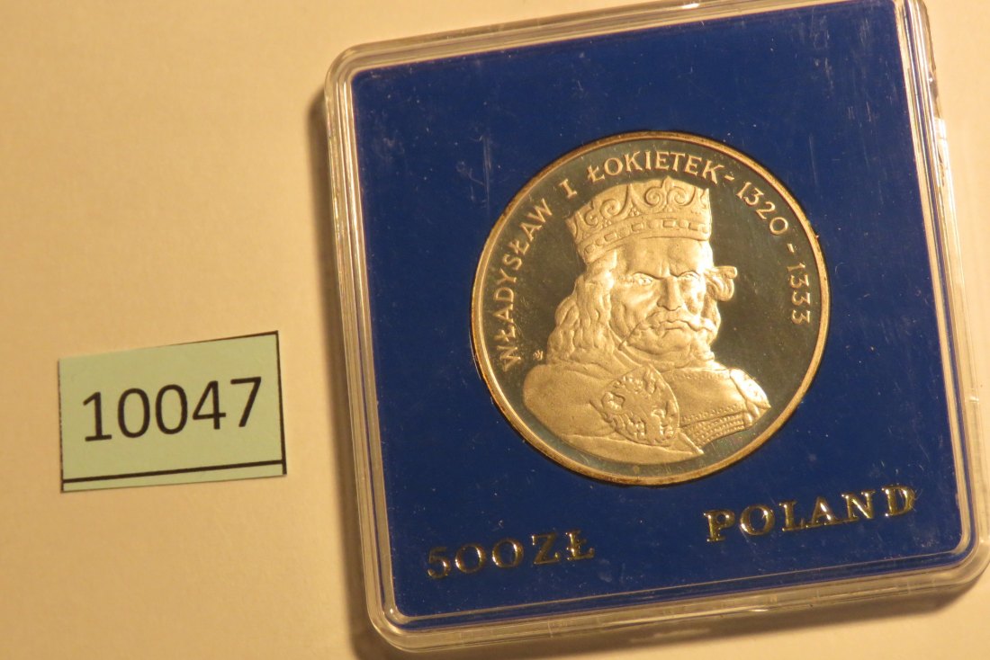  10047 Polen 1986 - 500 zt - Wladislaw I Lokitek - SILBER   