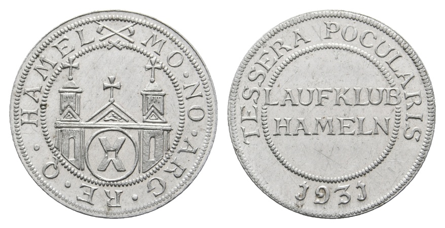  Marke; Hameln; Laubklub Hameln; Tessera Pocularis J93J   