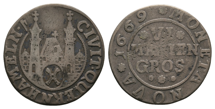  Altdeutschland; Hameln; Kleinmünze 1669   