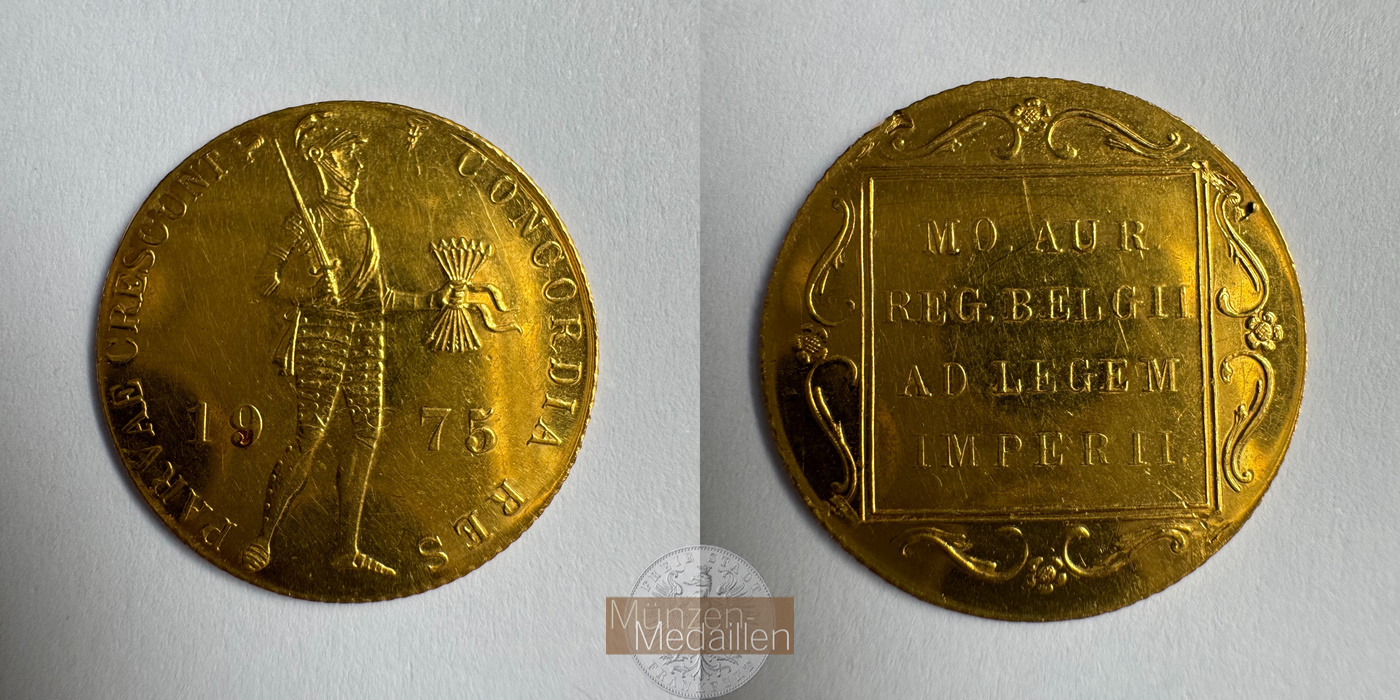  Niederlande 1 Ducat (Trade Coinage) 1975 (1960-1985) MM-Frankfurt KM# 190.1 Feingold: 3,44g   
