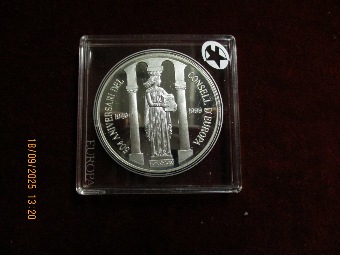  Andorra 10 Diners 1999  Silber 925er Gewicht: 31,47 rau   