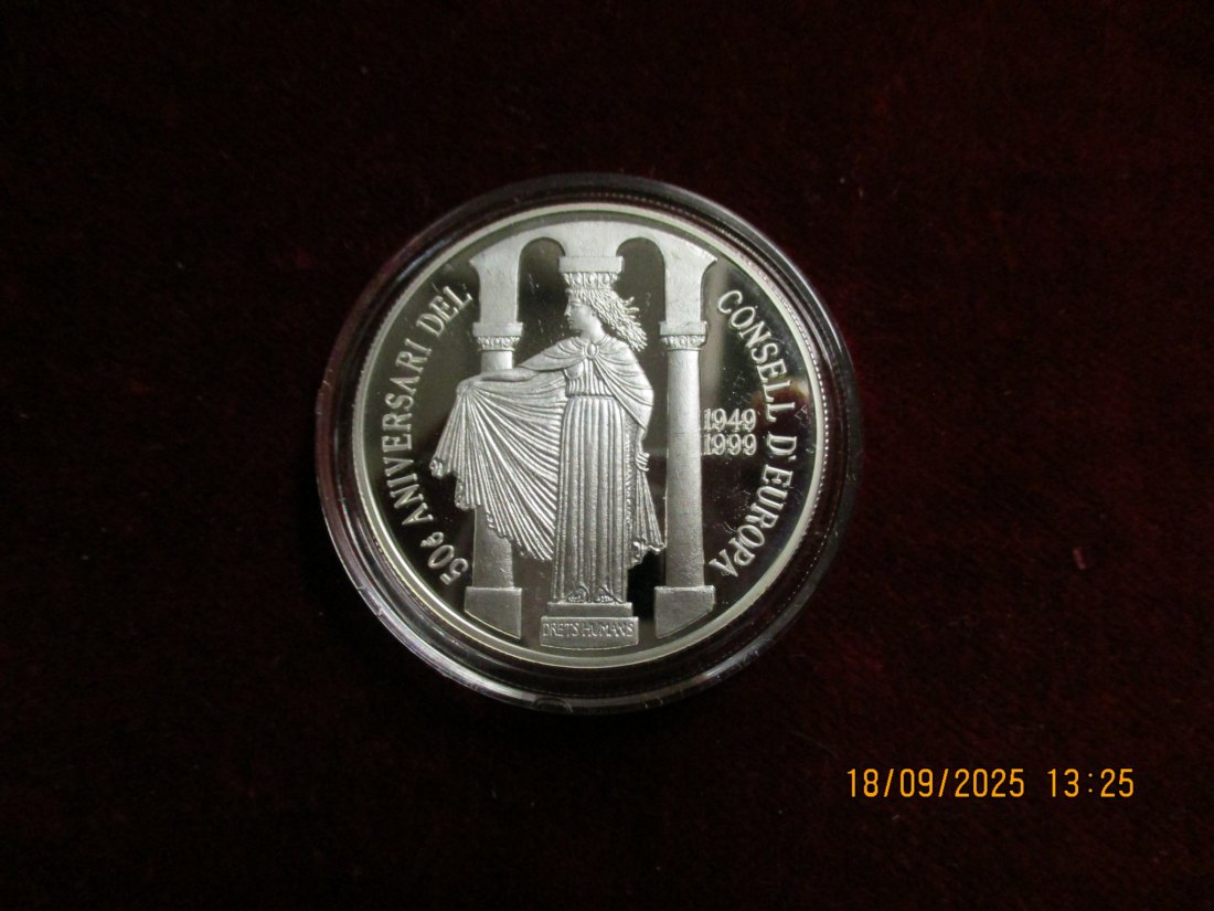  Andorra 10 Diners 1999  Silber 925er Gewicht: 31,47 rau   