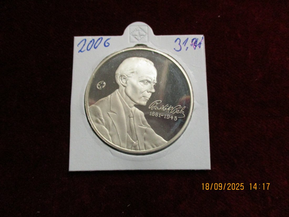  Ungarn 2006 - 5.000 Forint 925er Silber Gewicht: 31,46g   
