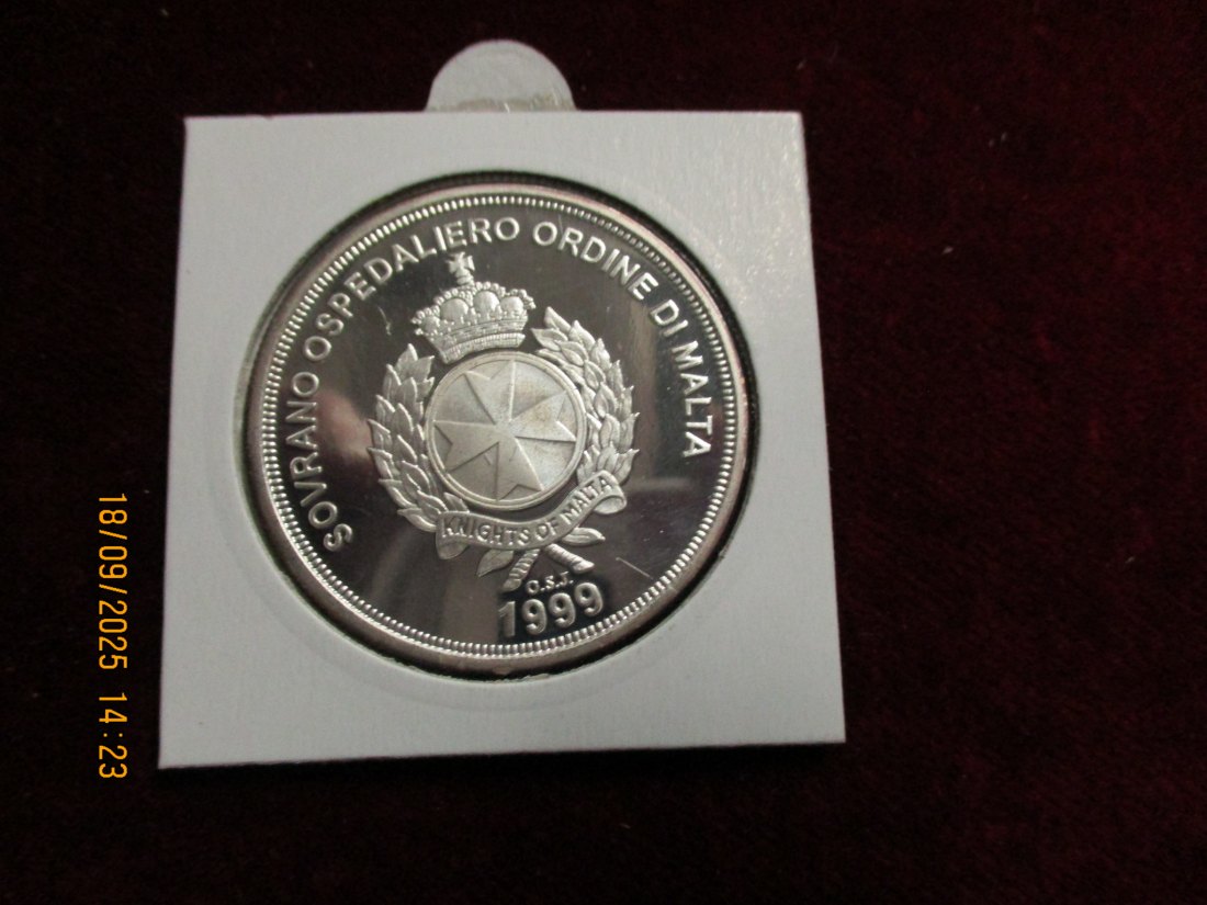  Malta 500 Liras 1999 - 925er Silber Gewicht: 31,1g   