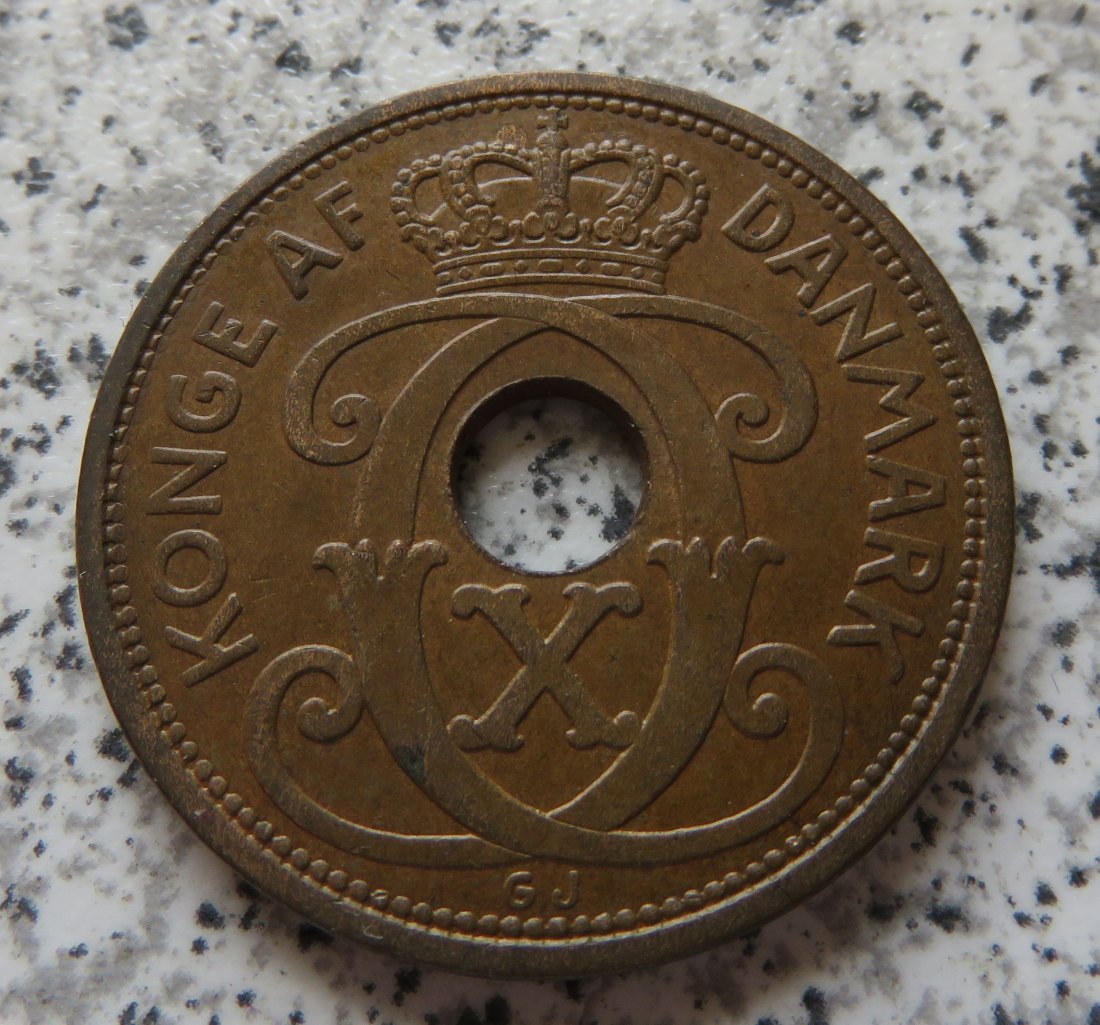  Dänemark 5 Öre 1927 HCN, Erhaltung   