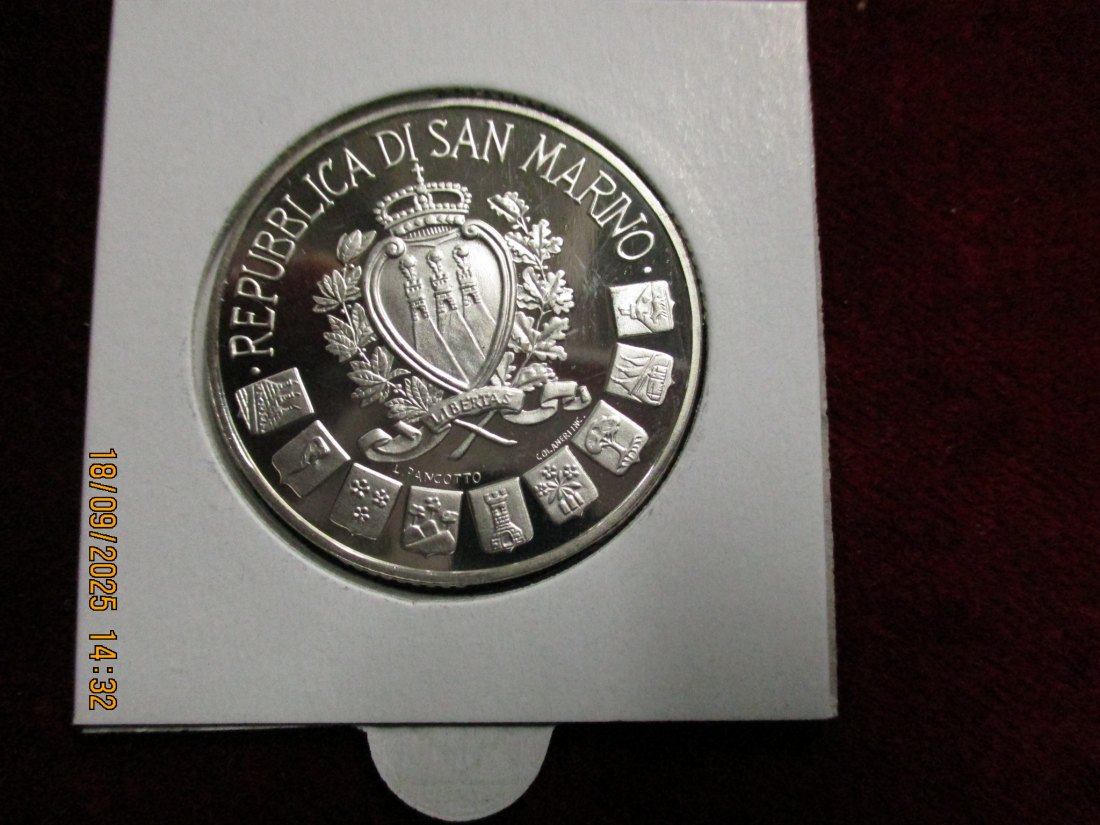  San Marino 1997 - 10.000 Lire 925er Silber Gewicht: 22,1g   