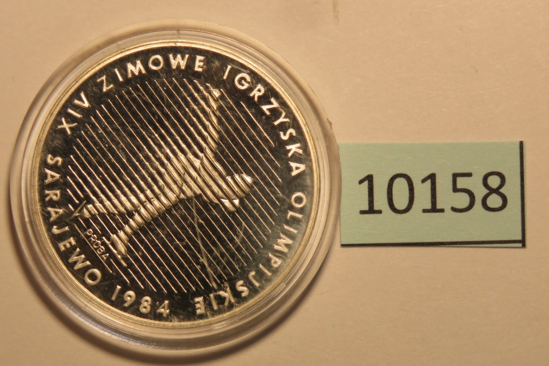  10158 Polen 1983 - PROBA 500 zt - Olympia Sarajewo Eislauf   