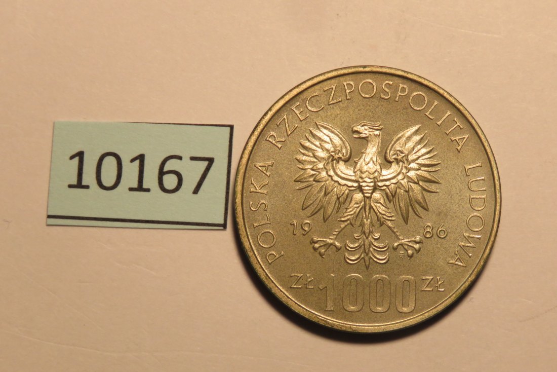  10167 Polen 1986 - PROBA 1000 zt - school aid   