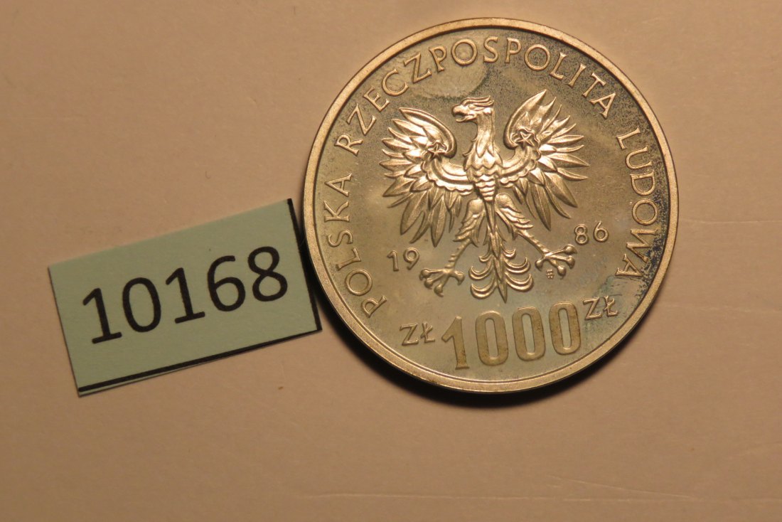  10168 Polen 1986 - PROBA 1000 zt - Wladislaw I   