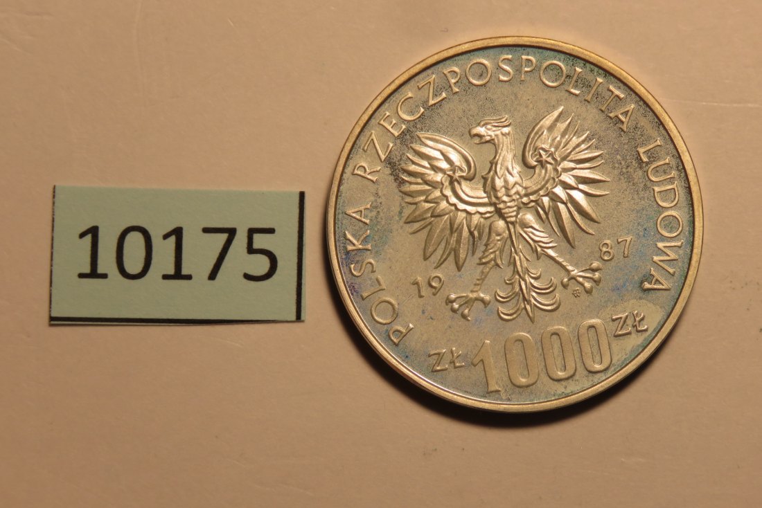  10175 Polen 1987 - PROBA 1000 zt - Kasimir III   