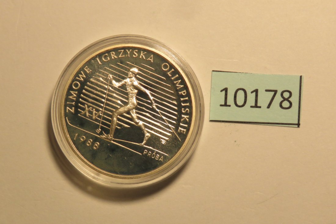  10178 Polen 1987 - PROBA 1000 zt - Olympia Skilanglauf   