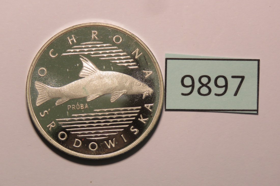 9897  Polen 1977 - PROBA 100 zt - Fisch   