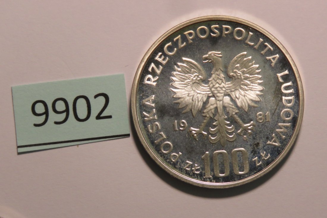  9902  Polen 1981 - PROBA 100 zt - Pferd   