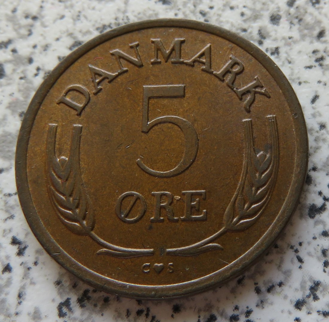  Dänemark 5 Öre 1962 C   