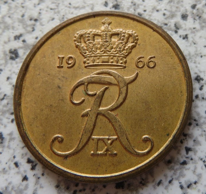  Dänemark 5 Öre 1966 C   