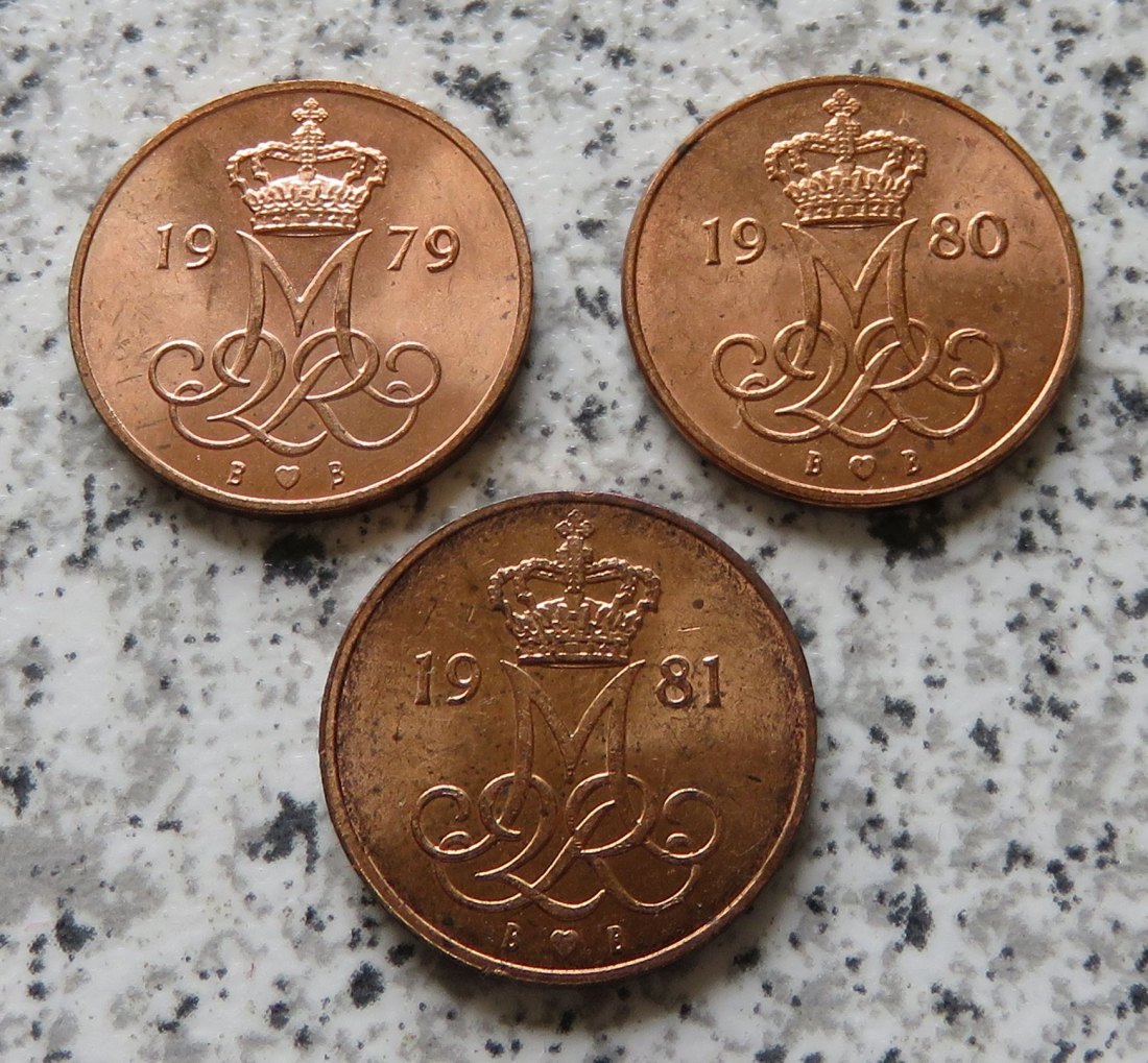  Dänemark 5 Öre 1979 - 1981 B; B, KM 859.2   
