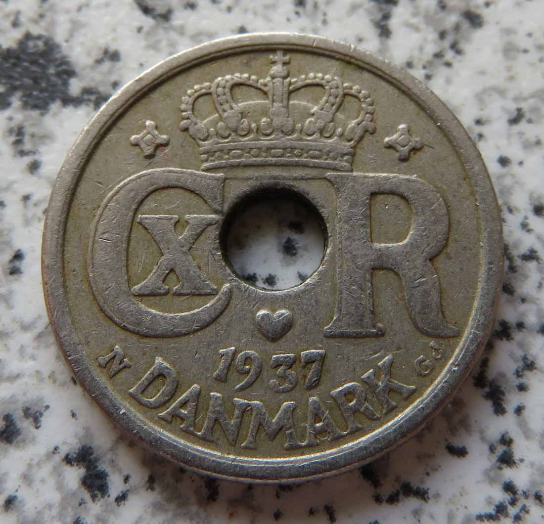  Dänemark 10 Öre 1937   