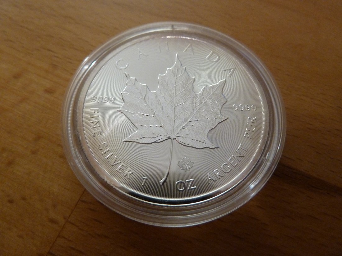  Canada 5 Dollars 2014 Maple Leaf 1 Unze 999,9 Silber Stgl./BU   