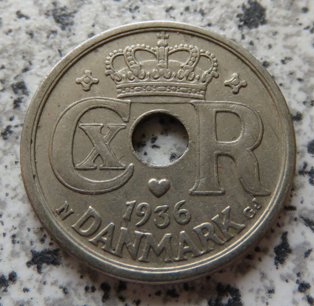  Dänemark 25 Öre 1936   