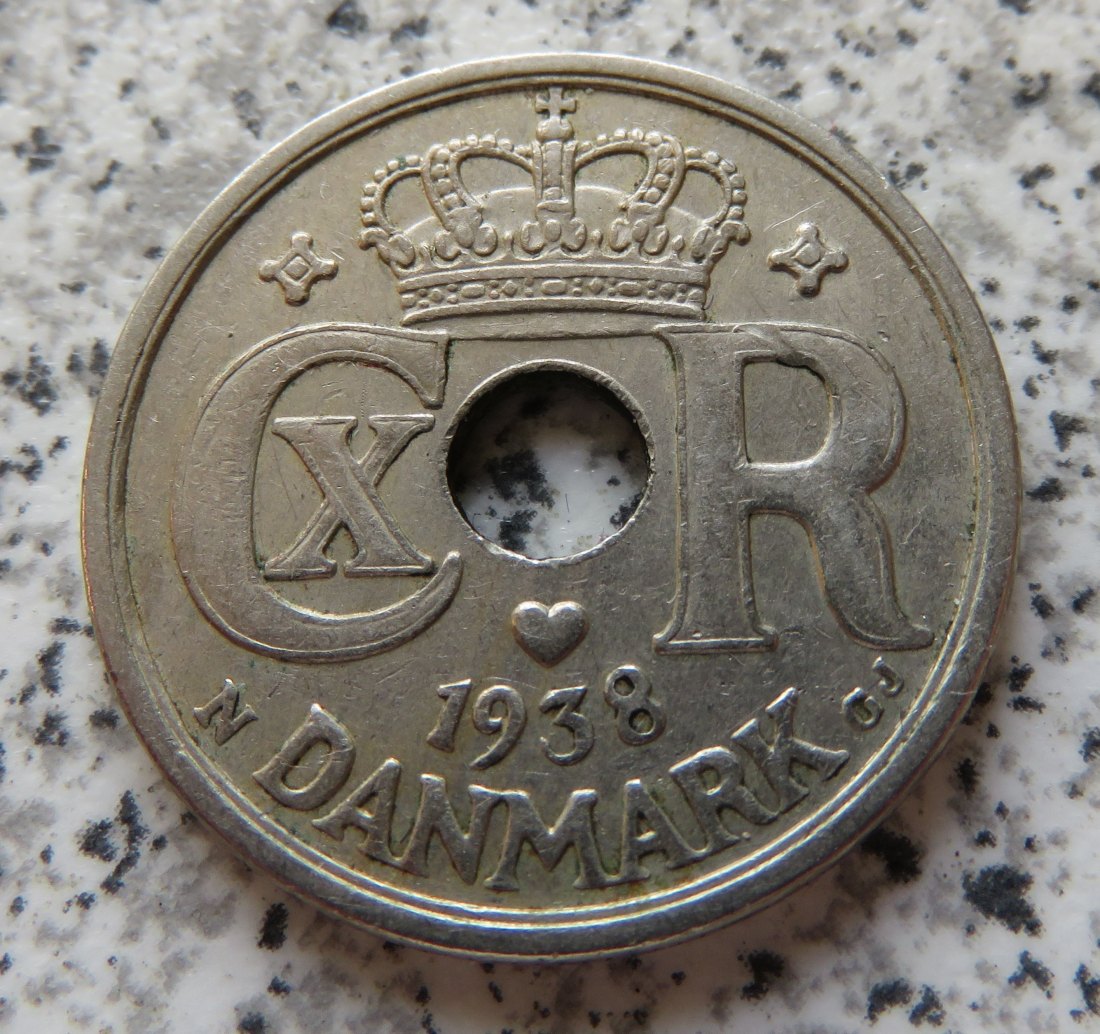  Dänemark 25 Öre 1938   