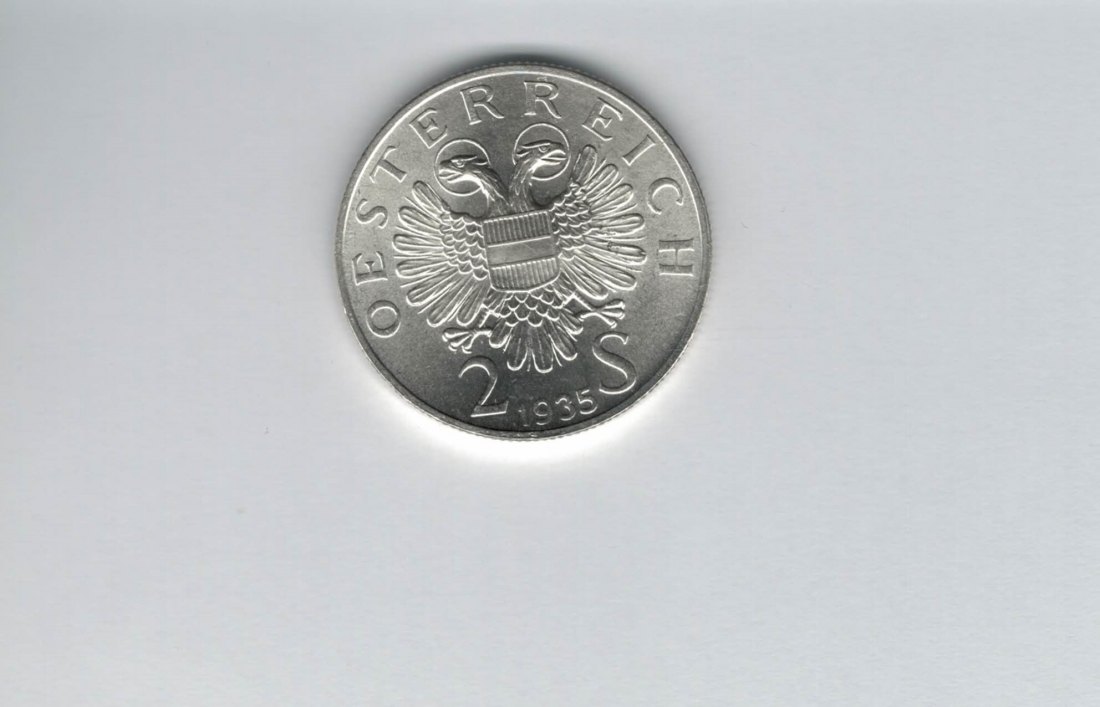  2 Schilling 1935 Karl Lueger 7,68g fein Ag 1. Rep Österreich Spittalgold9800 (2074/7   