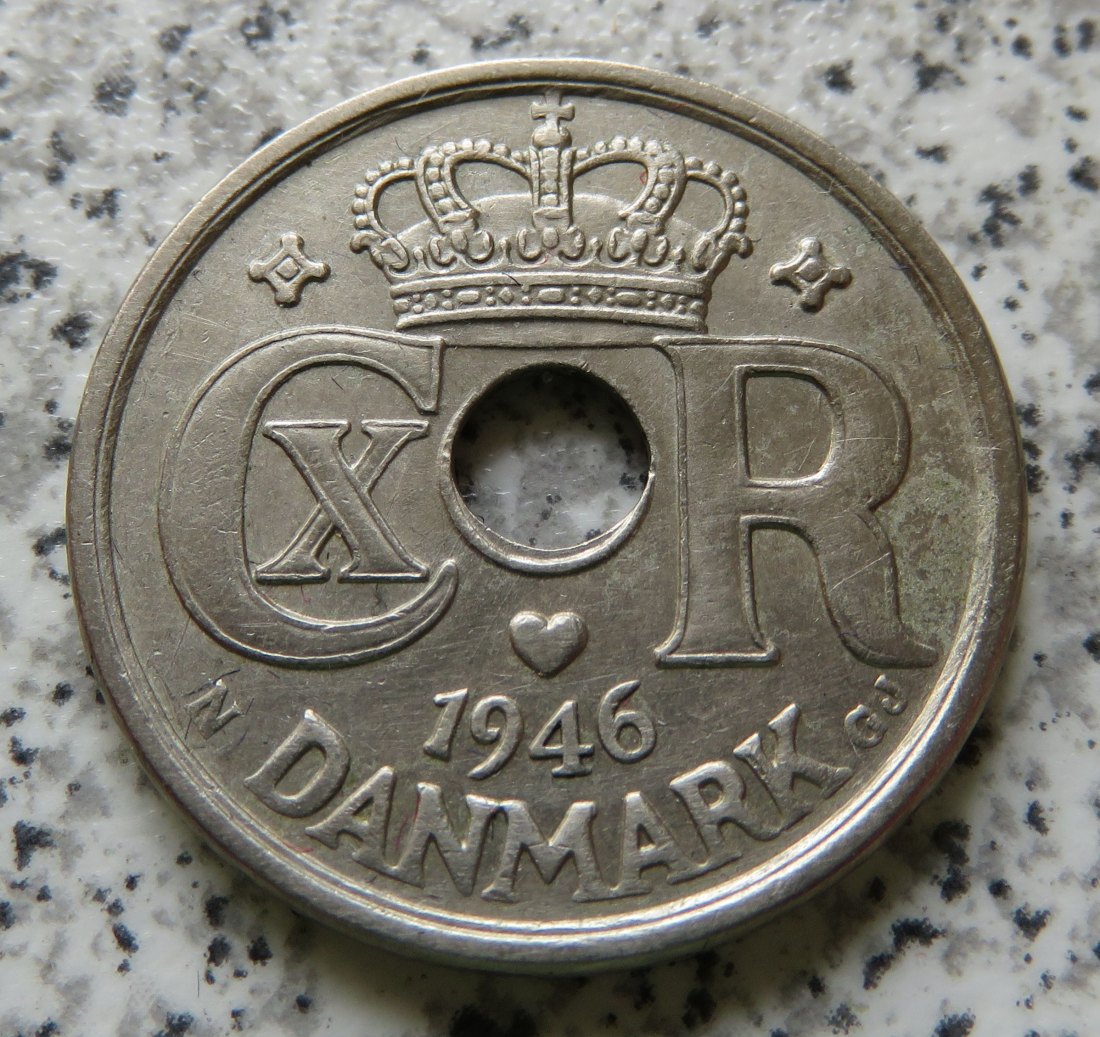  Dänemark 25 Öre 1946   