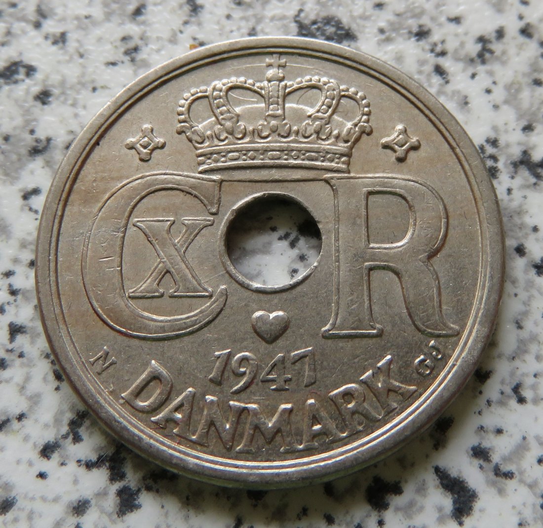  Dänemark 25 Öre 1947   