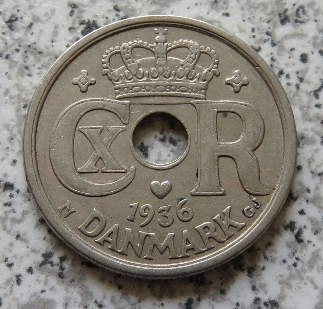  Dänemark 25 Öre 1936   
