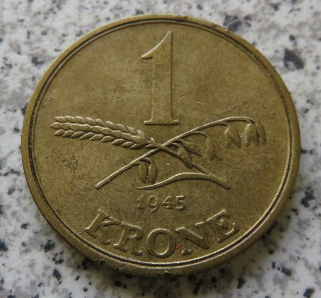  Dänemark 1 Krone 1945   