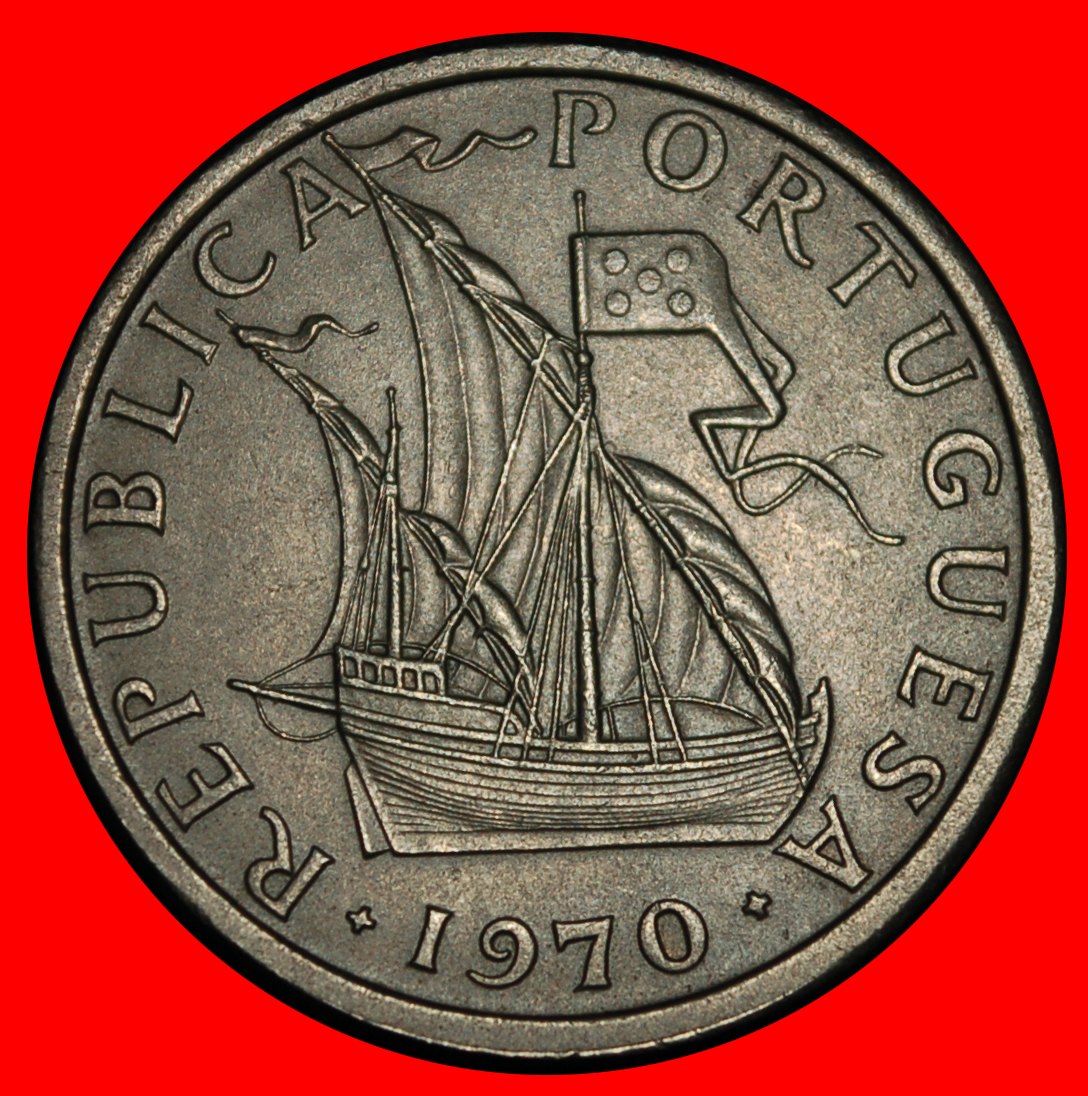  Ⰶ 25 SILVER BEZANTS (1963-1986): PORTUGAL ★ 5 ESCUDOS 1970 SHIP!★LOW START ★ NO RESERVE!   