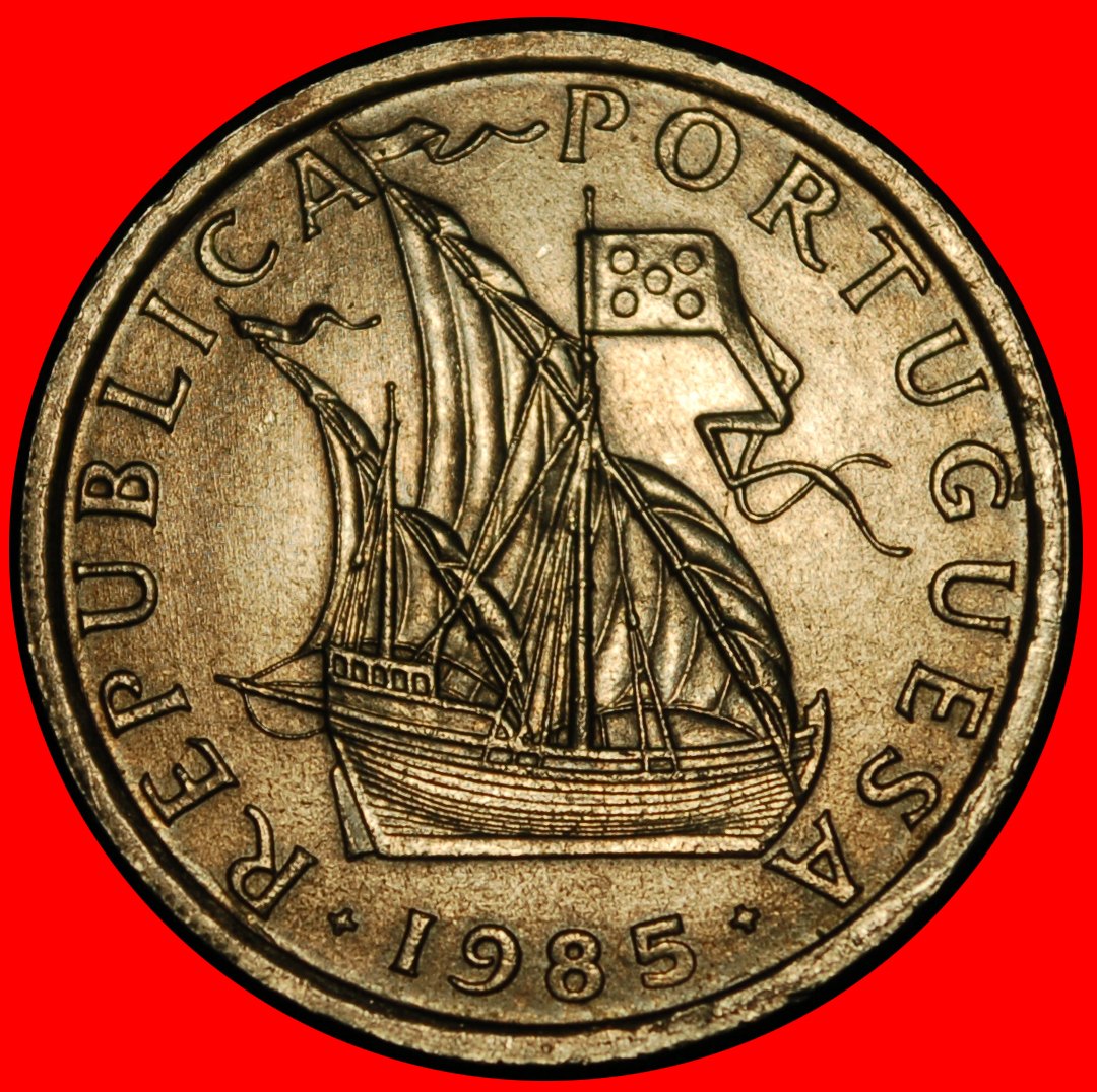  Ⰶ 25 SILVER BEZANTS 1963-1986: PORTUGAL★5 ESCUDOS 1985 SHIP! UNC MINT LUSTRE★LOW START ★ NO RESERVE!   