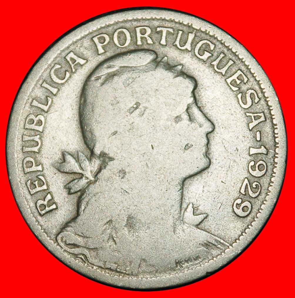  Ⰶ LIBERTY (1927-1968): PORTUGAL ★ 50 CENTAVOS 1929! ★LOW START ★ NO RESERVE!   