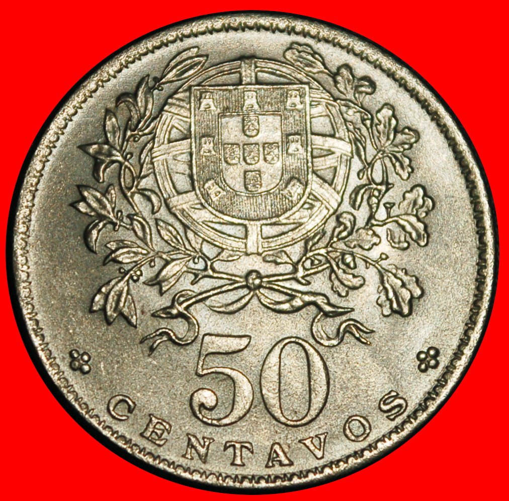  Ⰶ LIBERTY (1927-1968): PORTUGAL ★ 50 CENTAVOS 1968! UNC MINT LUSTRE! ★LOW START ★ NO RESERVE!   